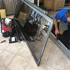 sliding glass door frame repair Colusa